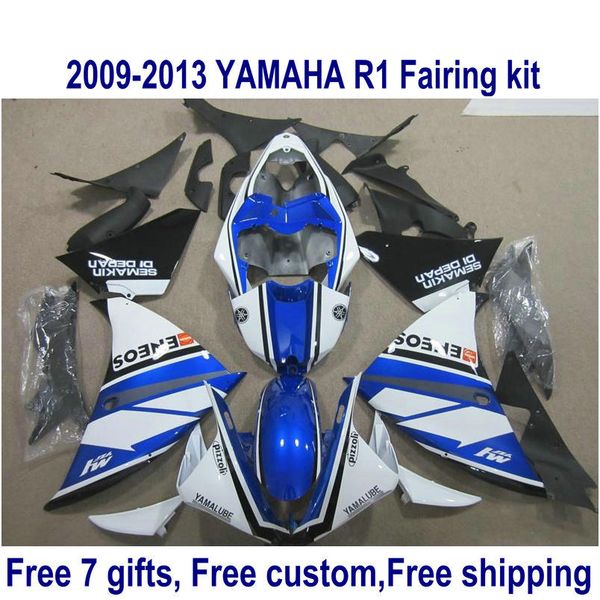 ABS motorcycle fairing kit for YAMAHA YZF-R1 2009-2011 2012 2013 black blue white YZF R1 fairings set 09-11 12 13 HA35
ABS motorcycle fairing kit for YAMAHA YZF-R1 2009-2011 2012 2013 black blue white YZF R1 fairings set 09-11 12 13 HA35