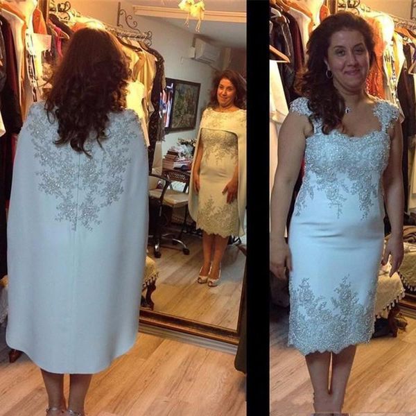 elegant beaded mother of the bride dress with cape tea length lace sequins plus size mothers groom dress godmother evening wear, Black;red
elegant beaded mother of the bride dress with cape tea length lace sequins plus size mothers groom dress godmother evening wear, Black;red
