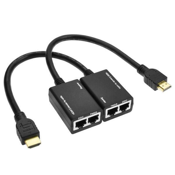 1pair hdmi extender signal amplifier by cat-5e/6 rj45 ethernet network cable up to 30m 1080p
1pair hdmi extender signal amplifier by cat-5e/6 rj45 ethernet network cable up to 30m 1080p