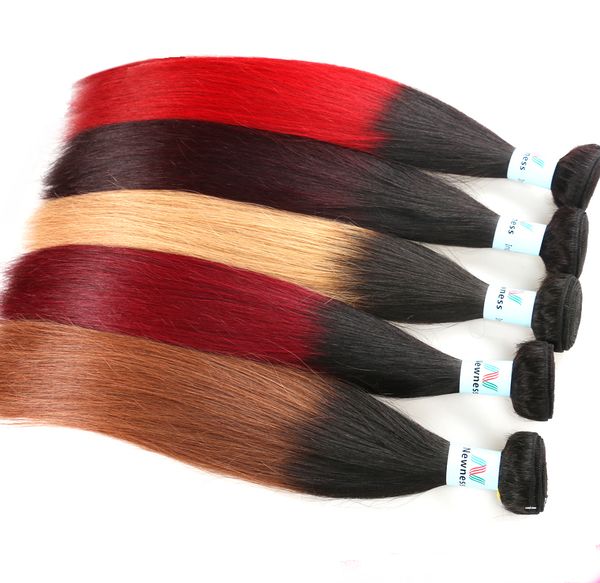 Brazilian Ombre Straight Remy Human Virgin Hair Weaves 1B/27 1B/30 1B/99J 1B/Red Two Tone Color Hair Extensions
Brazilian Ombre Straight Remy Human Virgin Hair Weaves 1B/27 1B/30 1B/99J 1B/Red Two Tone Color Hair Extensions