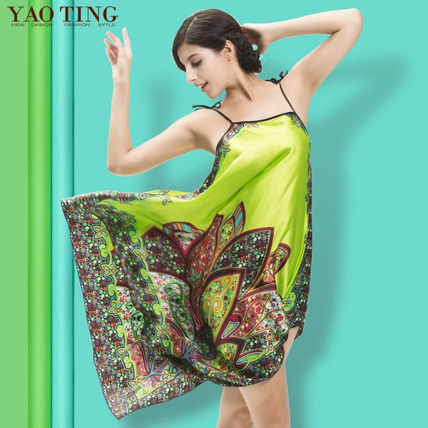 wholesale- fashion women's nightgown nightgown printed spaghetti strap dress diagonal flowers silk nightgown nightgowns sleepshirts, Black;red
wholesale- fashion women's nightgown nightgown printed spaghetti strap dress diagonal flowers silk nightgown nightgowns sleepshirts, Black;red