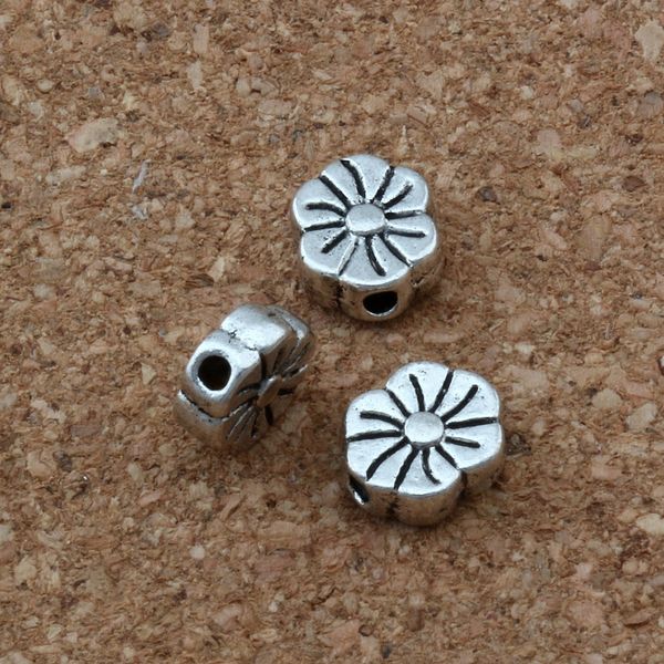 mic 200pcs antique silver alloy flattened flower spacer beads 7x8.5mm diy jewelry d35, Bronze;silver
mic 200pcs antique silver alloy flattened flower spacer beads 7x8.5mm diy jewelry d35, Bronze;silver