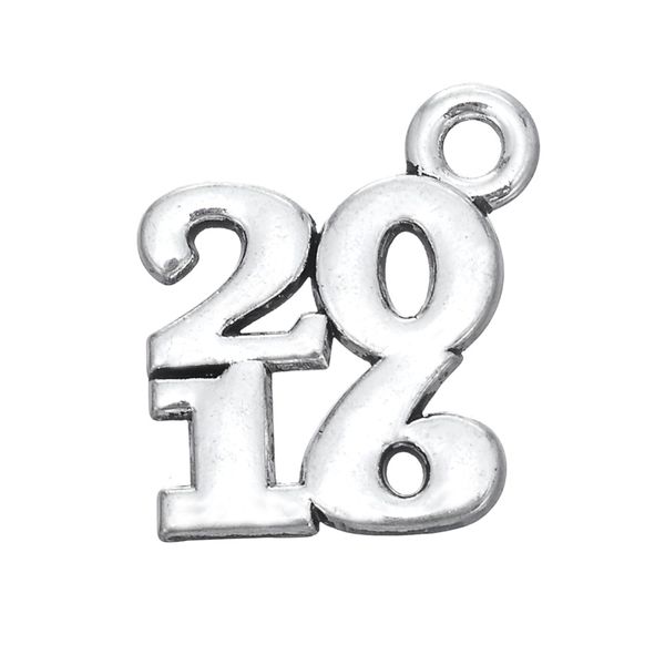 new fashion easy to diy 20pcs 2016 new year metal charm jewelry making fit for necklace or bracelet, Bronze;silver
new fashion easy to diy 20pcs 2016 new year metal charm jewelry making fit for necklace or bracelet, Bronze;silver