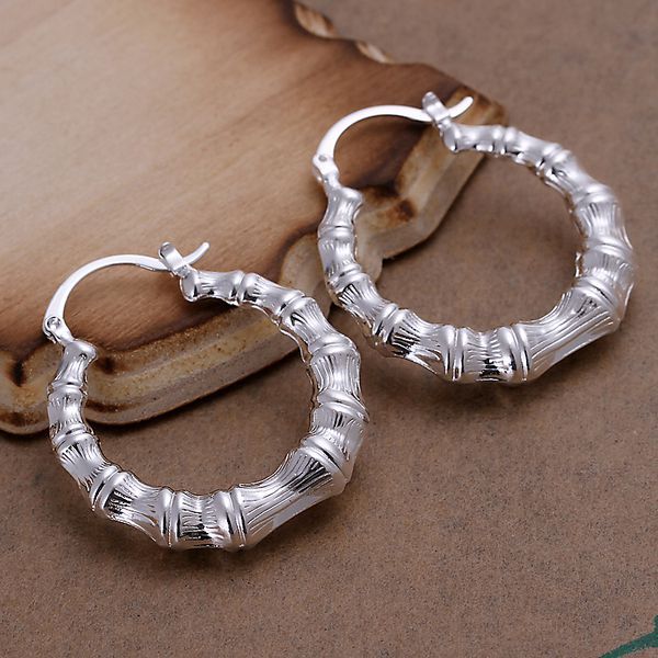 wholesale- wholesale silver plated earrings,925 fashion silver jewelry bamboo hoop earrings for women se139, Golden;silver
wholesale- wholesale silver plated earrings,925 fashion silver jewelry bamboo hoop earrings for women se139, Golden;silver