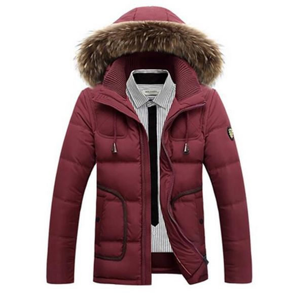 men's winter fashion thickening big yards white duck down new cultivate one's morality short detachable cap down jacket coat. m, Black
men's winter fashion thickening big yards white duck down new cultivate one's morality short detachable cap down jacket coat. m, Black