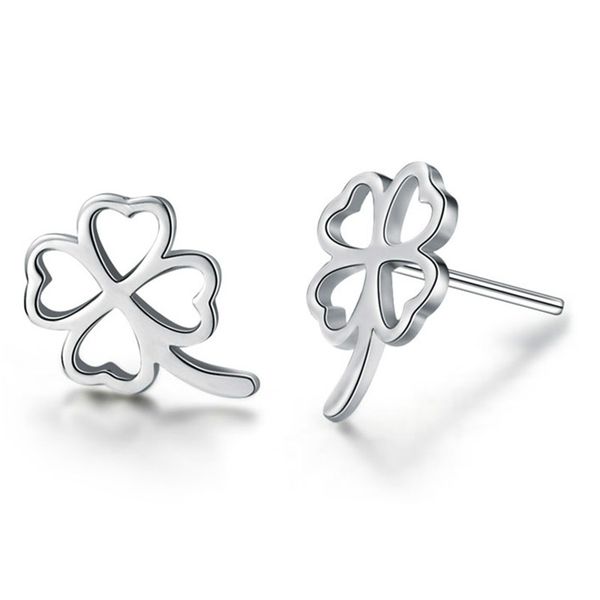 925 sterling silver jewelry leary clover shaped stud earrings wedding charms ethnic vintage new arrival, Golden;silver
925 sterling silver jewelry leary clover shaped stud earrings wedding charms ethnic vintage new arrival, Golden;silver