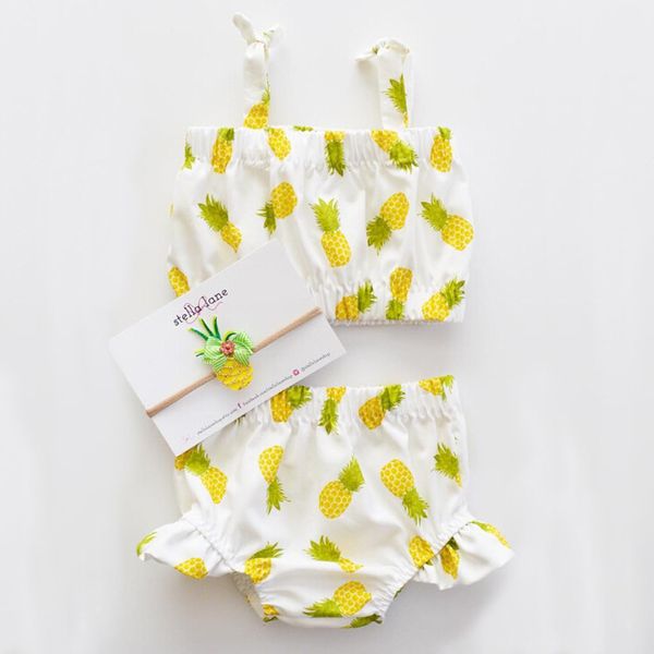 baby girls clothing set 2018 newborn baby girl clothes pineapple printed + shorts 2pcs baby outfits kids clothes toddler girls suits, White
baby girls clothing set 2018 newborn baby girl clothes pineapple printed + shorts 2pcs baby outfits kids clothes toddler girls suits, White