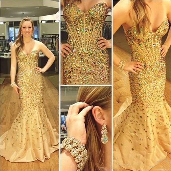 luxury prom dresses mermaid colorful crystals beads corset long formal evening pageant gowns custom made with sweep train, Black
luxury prom dresses mermaid colorful crystals beads corset long formal evening pageant gowns custom made with sweep train, Black