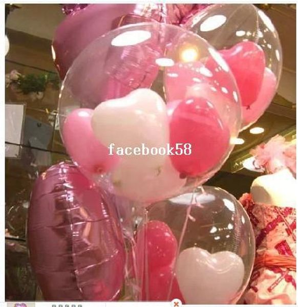 Large ball( 5pcs18inch transparent +15 pcs 5inch heart)=1lot diy transparent ball wedding kids birthday decoration balloons
Large ball( 5pcs18inch transparent +15 pcs 5inch heart)=1lot diy transparent ball wedding kids birthday decoration balloons