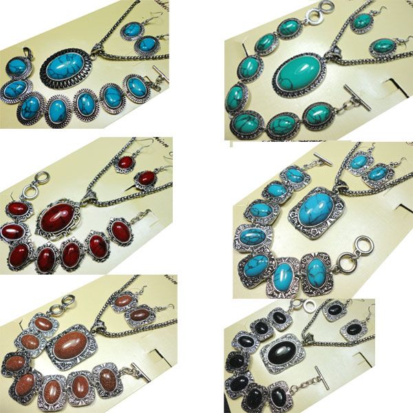NEW HOT Freeship Fashion Jewelry Hot 8 styles major Vintage Antique Silver Turquoise Jewelry Set Necklace Pendant For Women Jewelry Sets BK
NEW HOT Freeship Fashion Jewelry Hot 8 styles major Vintage Antique Silver Turquoise Jewelry Set Necklace Pendant For Women Jewelry Sets BK