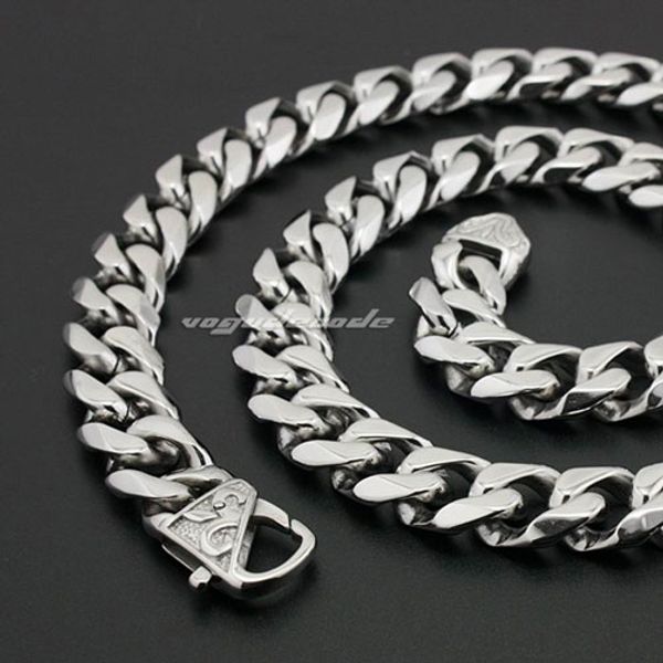 for husband / father gifts 13mm 24'' middle eastern men jewelry stainless steel cuban curb link-chain necklace silver tone heavy w
for husband / father gifts 13mm 24'' middle eastern men jewelry stainless steel cuban curb link-chain necklace silver tone heavy w
