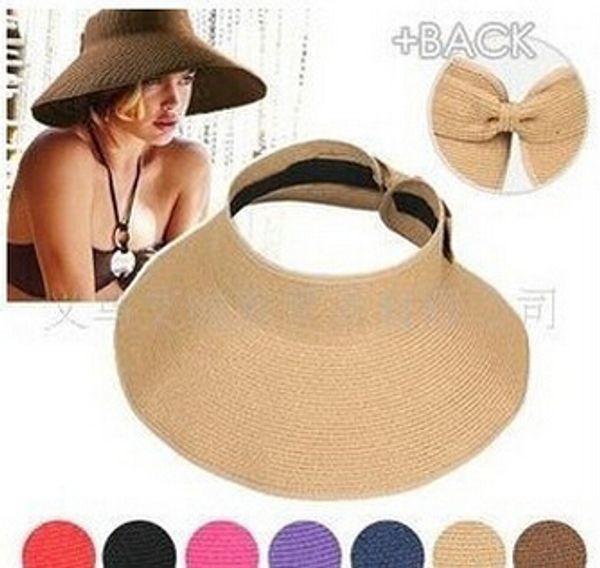 2015 1pc fashion lady hollow bow summer hats uv sun capwoman beach visor hat large brimmed straw hat foldable, Blue;gray
2015 1pc fashion lady hollow bow summer hats uv sun capwoman beach visor hat large brimmed straw hat foldable, Blue;gray