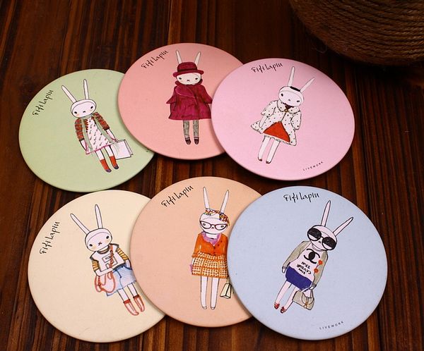 Горячие продажи симпатичные Фифи Лапин рука макияж зеркало / портативный карманн 
Горячие продажи симпатичные Фифи Лапин рука макияж зеркало / портативный карманн