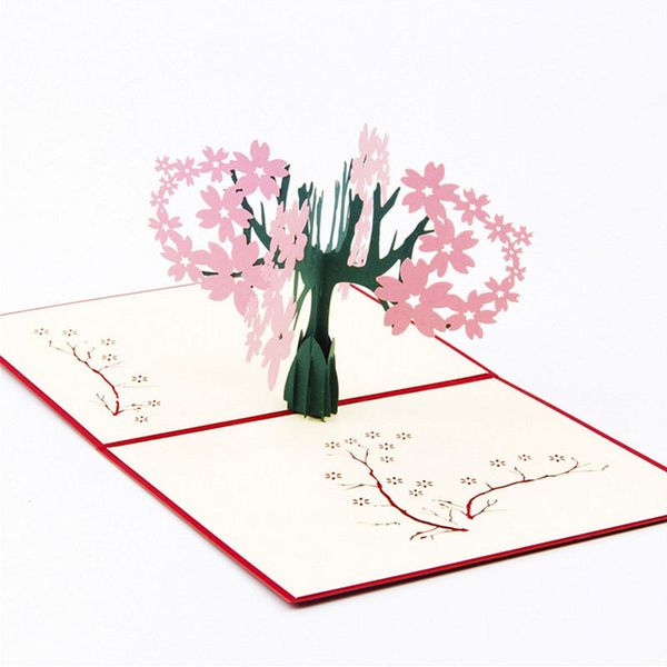 wholesale- 3d up card handmade cherry tree anniversary valentine christmas thank you-y103
wholesale- 3d up card handmade cherry tree anniversary valentine christmas thank you-y103