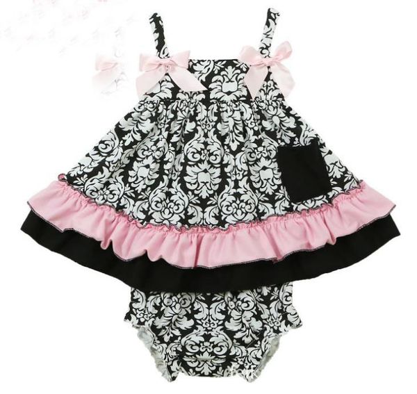 summer baby set girls flower ruffles tank pp shorts 2pcs outfits kids toddler baby sets cotton sport infant clothing 10599, White
summer baby set girls flower ruffles tank pp shorts 2pcs outfits kids toddler baby sets cotton sport infant clothing 10599, White