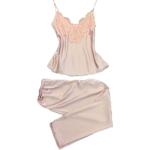 wholesale- two-pieces women nightwear sleep & lounge for female sleeveless + long pants pyjamas sets lace satin sleepwear girls, Black;red
wholesale- two-pieces women nightwear sleep & lounge for female sleeveless + long pants pyjamas sets lace satin sleepwear girls, Black;red