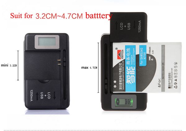 universal mobile phone battery charger with lcd high output 1250ma us eu uk plug with retail box dhl 100pcs
universal mobile phone battery charger with lcd high output 1250ma us eu uk plug with retail box dhl 100pcs
