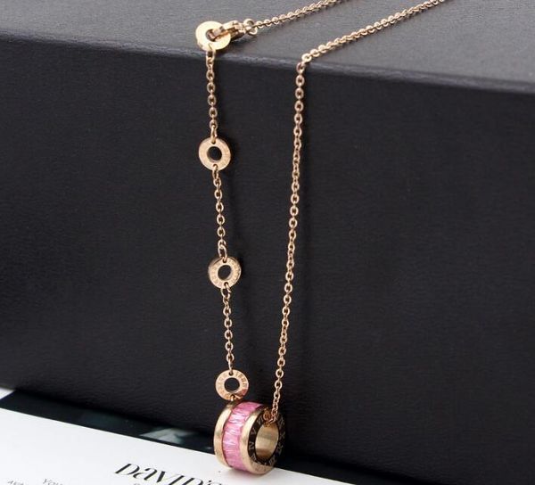 korean version of the four-ring color ice crystal roman numerals necklace ice stone titanium plated rose gold snowflake clavicle chain, Silver
korean version of the four-ring color ice crystal roman numerals necklace ice stone titanium plated rose gold snowflake clavicle chain, Silver