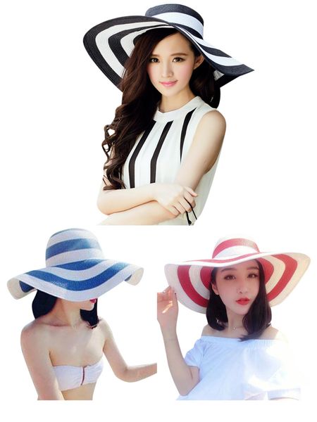wholesale-summer girl ladies big cross striped large wide brim beach straw hat fashion floppy toyo hat, Blue;gray
wholesale-summer girl ladies big cross striped large wide brim beach straw hat fashion floppy toyo hat, Blue;gray