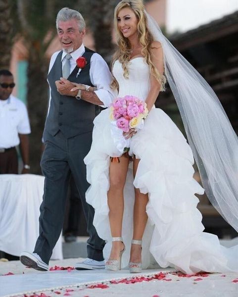 beach wedding dresses 2019 high low wedding dress sweetheart corset lace-up a-line ruffled organza summer hi-lo ball gowns, White
beach wedding dresses 2019 high low wedding dress sweetheart corset lace-up a-line ruffled organza summer hi-lo ball gowns, White