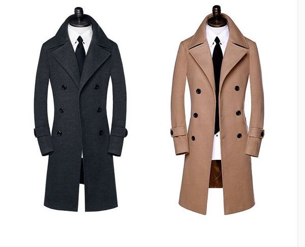 wholesale- new arrival winter wool coat men's slim overcoat fashion thermal trench outerwear plus size s- 7xl 8xl 9xl10xl, Tan;black
wholesale- new arrival winter wool coat men's slim overcoat fashion thermal trench outerwear plus size s- 7xl 8xl 9xl10xl, Tan;black