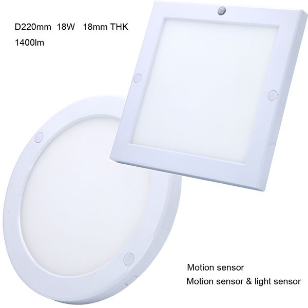 18w motion sensor & light sensor ceiling led slim round panel, surface mounted very thin 220x220mm square panel light
18w motion sensor & light sensor ceiling led slim round panel, surface mounted very thin 220x220mm square panel light