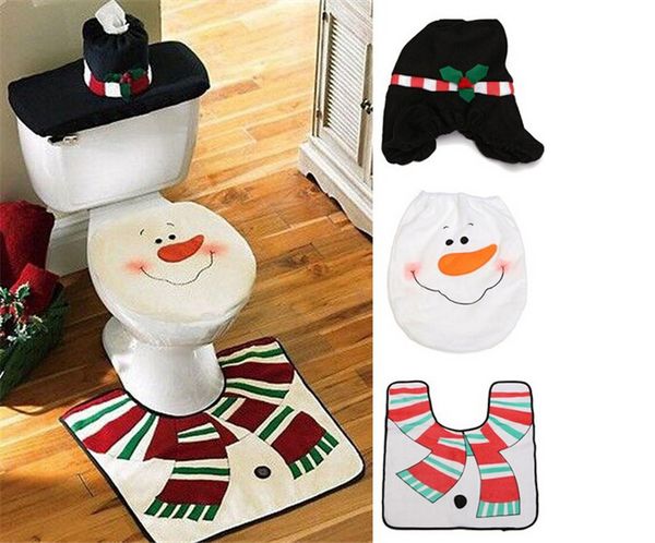 cute christmas snowman toilet tank lid cover mats toilet seat cover + rug bathroom 4 set holiday new year supplies baubles decoration
cute christmas snowman toilet tank lid cover mats toilet seat cover + rug bathroom 4 set holiday new year supplies baubles decoration