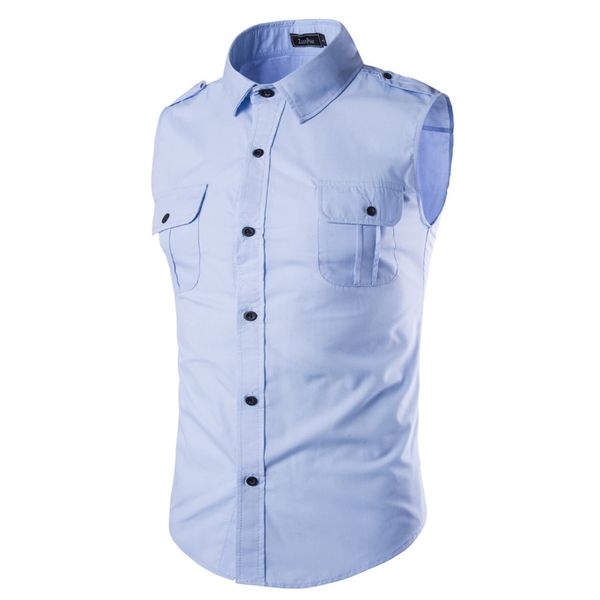 wholesale-2016 summer new explosion paragraph more color insignia design sleeveless casual men's shirt solid color,chemise homme a35, White;black
wholesale-2016 summer new explosion paragraph more color insignia design sleeveless casual men's shirt solid color,chemise homme a35, White;black