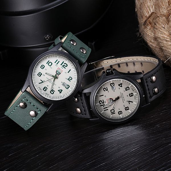 new soki fashion man millitary watch outdoor quartz watches pu leather strap wrist watch, Slivery;brown
new soki fashion man millitary watch outdoor quartz watches pu leather strap wrist watch, Slivery;brown