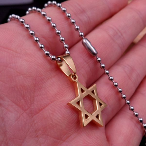 golden star of david pendant, stainless steel jewelry classic design+24inch ball necklace charm, Silver
golden star of david pendant, stainless steel jewelry classic design+24inch ball necklace charm, Silver
