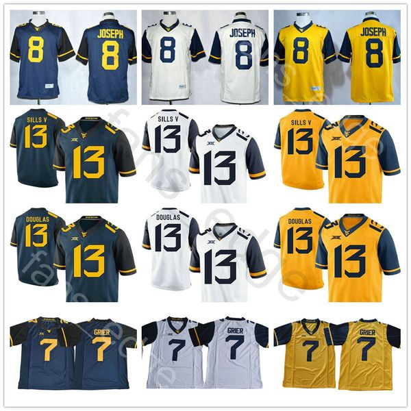 NCAA West Virginia Mountaineers 7 Will Grier Jersey 8 Karl Joseph 13 David Sills V Andrew Buie Blue White Yellow College Football Jerseys
NCAA West Virginia Mountaineers 7 Will Grier Jersey 8 Karl Joseph 13 David Sills V Andrew Buie Blue White Yellow College Football Jerseys