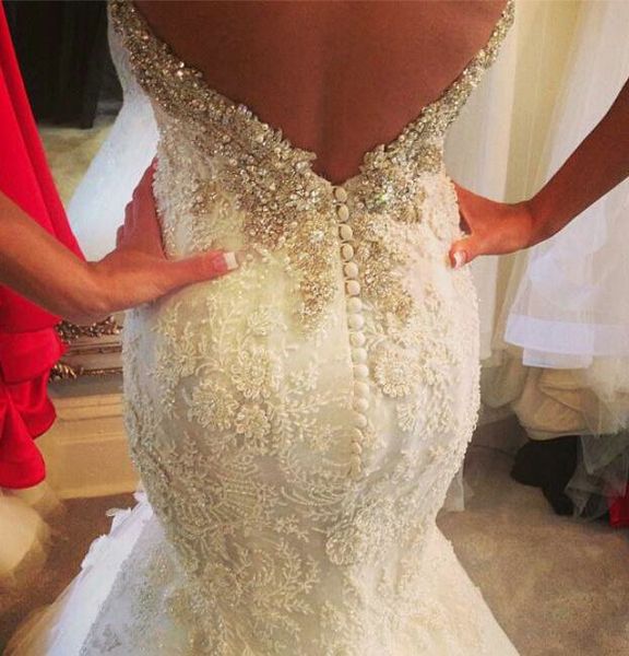 stunning bead backless mermaid lace wedding dresses sweetheart lace applique bridal gowns long arabic dress vestidos no sleeve, White
stunning bead backless mermaid lace wedding dresses sweetheart lace applique bridal gowns long arabic dress vestidos no sleeve, White
