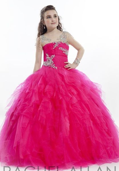 2020 crystal illusion long sleeve girls pageant dresses rachel allan ruffles tulle birthday party ball gown flower girls dresses hy1142, White;red
2020 crystal illusion long sleeve girls pageant dresses rachel allan ruffles tulle birthday party ball gown flower girls dresses hy1142, White;red