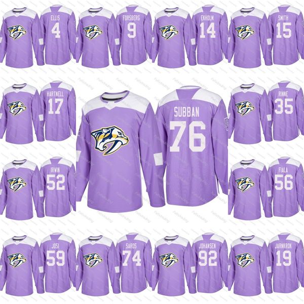 2018 Fights Cancer Nashville Predators P.K. Subban Filip Forsberg Roman Josi Fiala Rinne Irwin Jarnkrok Hartnell Smith Ekholm Ellis Jerseys
2018 Fights Cancer Nashville Predators P.K. Subban Filip Forsberg Roman Josi Fiala Rinne Irwin Jarnkrok Hartnell Smith Ekholm Ellis Jerseys