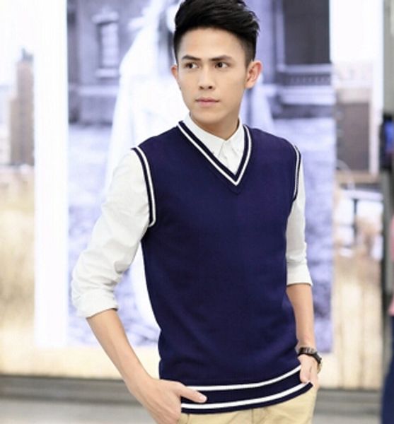 fall-men cotton vest autumn winter knitting sweater vests sleeveless han edition vest v-neck men wool vests, Black;white
fall-men cotton vest autumn winter knitting sweater vests sleeveless han edition vest v-neck men wool vests, Black;white