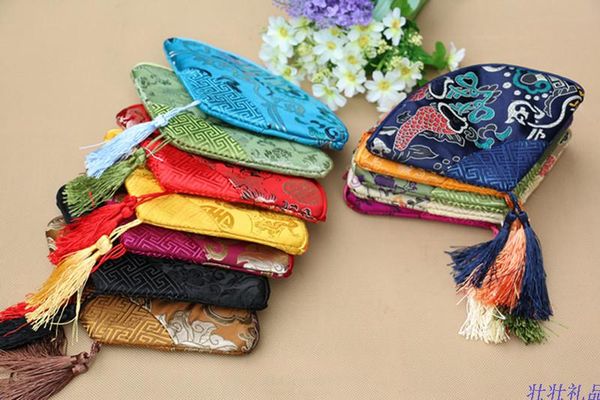 tassel large fan shaped silk brocade bag zipper coin purse travel jewelry storage bags cosmetic makeup packaging pouch phone wallet 50pcs/lo, Pink;blue
tassel large fan shaped silk brocade bag zipper coin purse travel jewelry storage bags cosmetic makeup packaging pouch phone wallet 50pcs/lo, Pink;blue