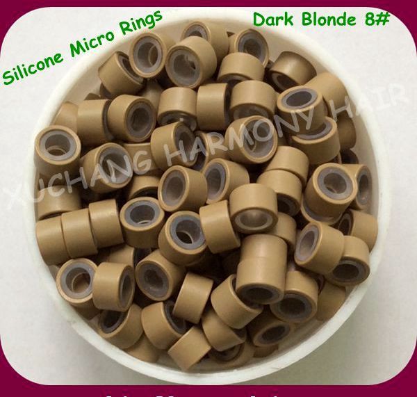 ( 1000pcs/bag ) 4.5mm dark blonde aluminum silicone micro rings for pre-tip hair extensions hair extension tools, Black
( 1000pcs/bag ) 4.5mm dark blonde aluminum silicone micro rings for pre-tip hair extensions hair extension tools, Black