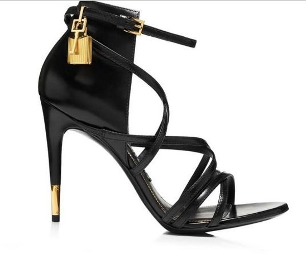 2019 ladies patnet leather 11cm high heel dress shoes metal lock key open toe sandals black white colour size 35-42
2019 ladies patnet leather 11cm high heel dress shoes metal lock key open toe sandals black white colour size 35-42