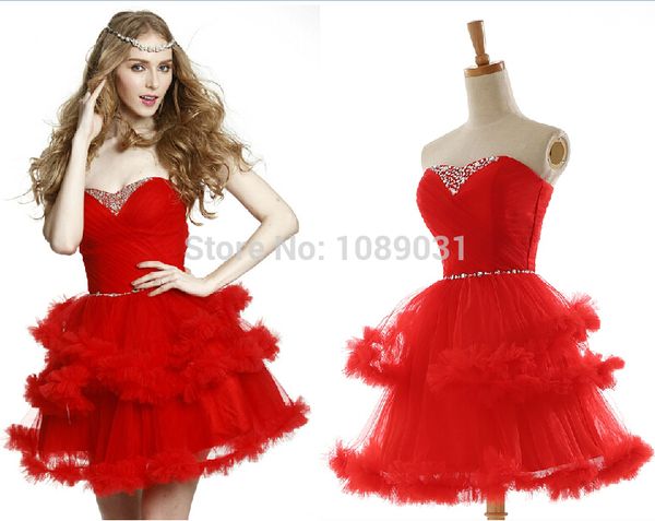 2014 new elegant evening dress beaded sweetheart bride gown ball prom party dress short formal dress, Black;red
2014 new elegant evening dress beaded sweetheart bride gown ball prom party dress short formal dress, Black;red