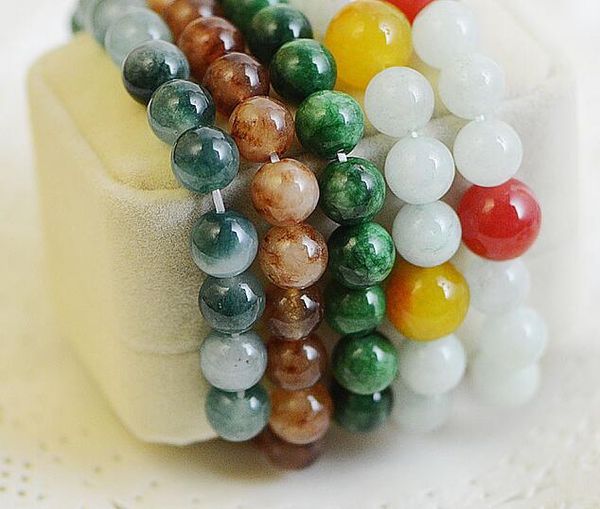 10pcs/lot mix style colors jade beads bracelets beaded strands for diy fashion jewelry gift cr018*, Black
10pcs/lot mix style colors jade beads bracelets beaded strands for diy fashion jewelry gift cr018*, Black