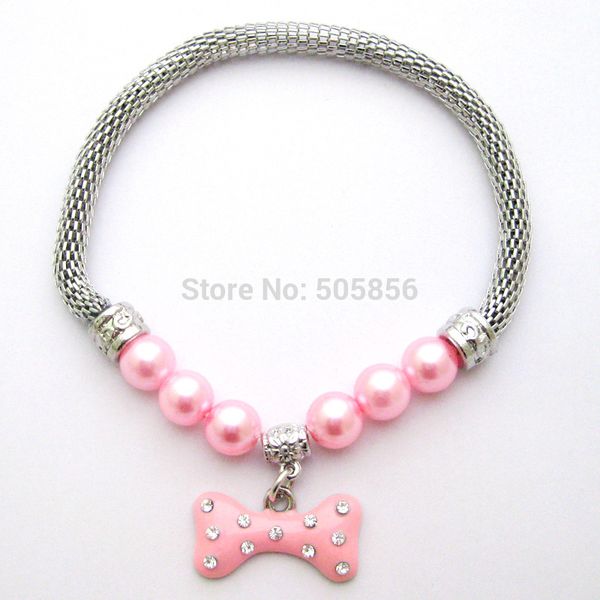 wholesale-pet cat dog pearls necklace collar bone charm pendant puppy jewelry 4 colors 5 sizes
wholesale-pet cat dog pearls necklace collar bone charm pendant puppy jewelry 4 colors 5 sizes