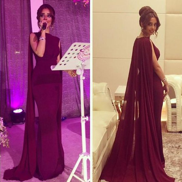 new burgundy evening dresses formal party wear with cape shawl mermaid prom gowns bateau vintage maroon dress, Black;red
new burgundy evening dresses formal party wear with cape shawl mermaid prom gowns bateau vintage maroon dress, Black;red
