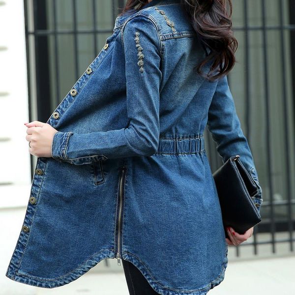 wholesale- plus size summer jacket long sleeve cardigan ladies jeans waistcoats long denim women, Tan;black
wholesale- plus size summer jacket long sleeve cardigan ladies jeans waistcoats long denim women, Tan;black