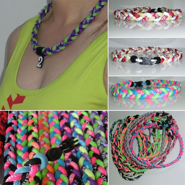 3 ropes tornade necklaces 3 ropes titanium necklace, sports x45 athletes necklace with package, Golden;silver
3 ropes tornade necklaces 3 ropes titanium necklace, sports x45 athletes necklace with package, Golden;silver