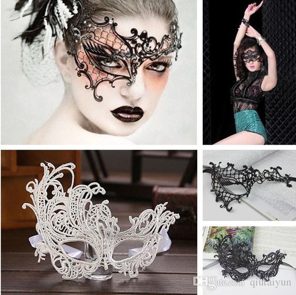 

more styles masquerade halloween christmas party bar exquisite lace half face lady women phoenix mask fashion mask b283