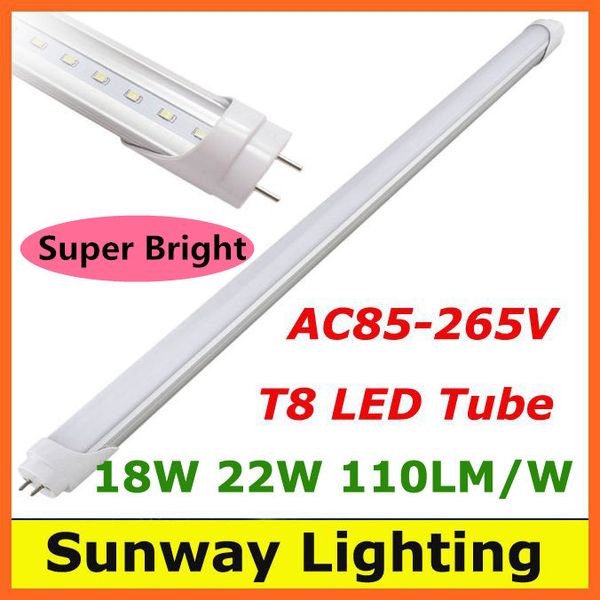 T8 tube 4ft 18W 22W 1200mm LED tube Lights High Bright LED lighting tube lamps 110lm/w 3years warranty AC 85-265V free shipping
T8 tube 4ft 18W 22W 1200mm LED tube Lights High Bright LED lighting tube lamps 110lm/w 3years warranty AC 85-265V free shipping
