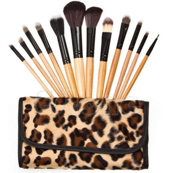 woman professional 12 pcs brush cosmetic make up tool set with leopard case bag kit fashion stock ready
woman professional 12 pcs brush cosmetic make up tool set with leopard case bag kit fashion stock ready