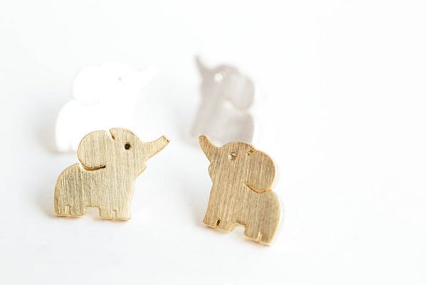 30pairs tiny elephant stud earrings fashion design cute baby elephant earring studs kids animal jewelry for women, Golden;silver
30pairs tiny elephant stud earrings fashion design cute baby elephant earring studs kids animal jewelry for women, Golden;silver