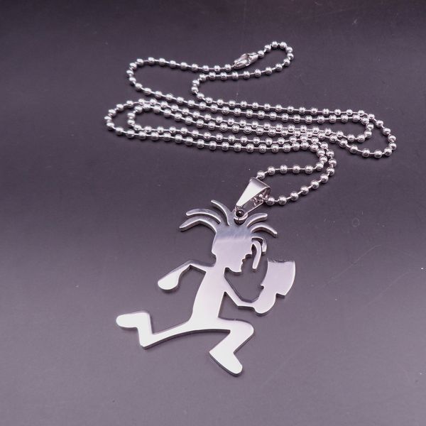silver icp jewelry large stainless steel craziness hatchetman mens juggalette pendant with 3mm30 inch beads chain necklace
silver icp jewelry large stainless steel craziness hatchetman mens juggalette pendant with 3mm30 inch beads chain necklace