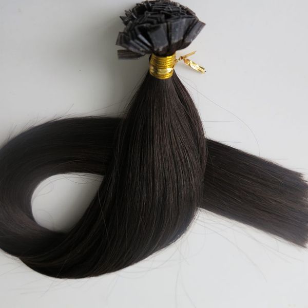

flat tip hair pre bonded keratin human hair extensions 100g 100strands 18 20 22 24inch #1b/off black brazilian indian hair products